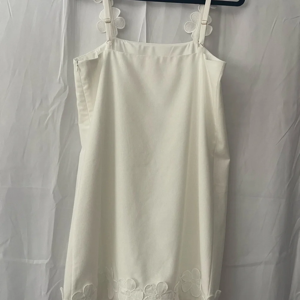 Zara Love Wednesday White Floral Detail Slip - Picture 6 of 8
